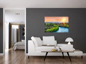 Tablou - Pădure peisaj montan (90x60 cm)