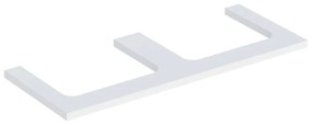 Blat pentru lavoar Geberit One cu decupaj dublu alb mat 120 cm