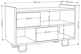 Pantofar TROY 53,5x83,5 cm gri
