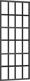 vidaXL Ușă glisantă, negru, 76x205 cm, sticlă ESG și aluminiu