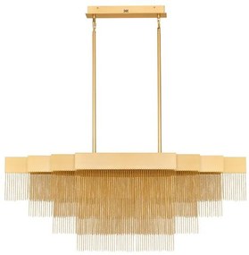 Lustra LED suspendata design modern REVIA aurie