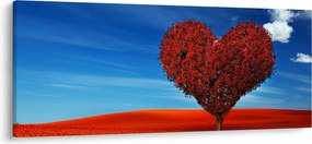 Tablou - Inimă din copac (120x50 cm)