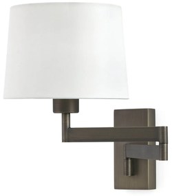 Aplica cu brat articulat stil clasic design elegant ARTIS-2 bronz/alb