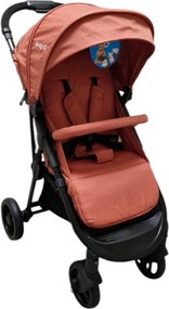 Carucior nou nascuti 2 in 1 BABY CARE™ PRO YK78, Pozitie somn, Spatar reglabil in 7 trepte, Frana picior, Pliabil, Portocaliu Gold