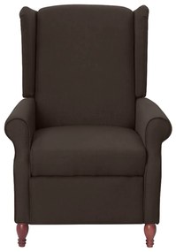 342232 vidaXL Fotoliu de masaj rabatabil, maro închis, material textil