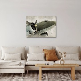 Tablou - Avion vechi cu elice (70x50 cm)