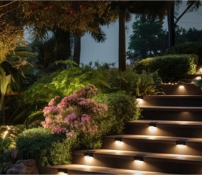 SET 8x corp de iluminat LED solar pentru scări LED/0,06W/1,2V 3000K IP44 600 mAh