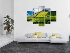 Tablou cu peisaj montan (150x105 cm)