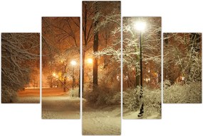 Tablou - Parcul înzăpezit (150x105 cm)