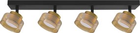 Brilagi - Spot AURA LUX, 4x GX53, 30W, 230V, negru/auriu