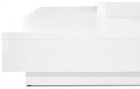 Măsuță de cafea NENANI 34x70 cm alb/stejar wotan