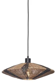 Lustra/Pendul eco din iuta Iguazu S disc 40cm, bl/nat