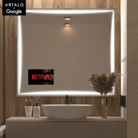 SMART oglindă LED cu iluminare M5 premium + SmartScreen with Google TV