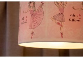 Lustră pe cablu pentru copii PRINT Duolla M 1xE27/40W/230V d. 35 cm balerine