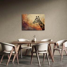 Tablou - Girafă, pictură (70x50 cm)