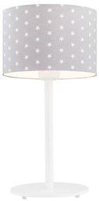 Veioza/Lampa de masa pentru camera copii MAGIC gri cu stele albe