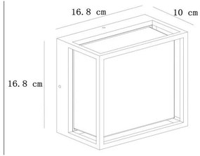 Aplică LED de exterior SINGA LED/10W/230V IP54 Lucide 15801/10/30