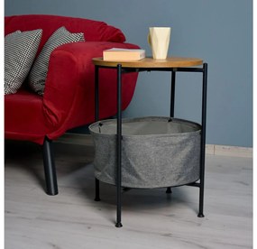 Măsuță laterală Pivudu (maro + negru + gri). Promo -6%. 1094719