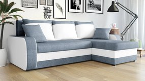 Colțar Maddox (Bristol 2442 + piele ecologică Soft 017 (Alb)). 1059323