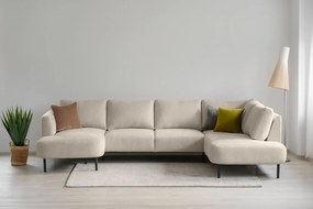 Colțar bej (cu colț pe partea dreaptă/în formă de "U") Hero – Scandic