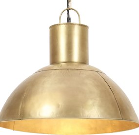vidaXL Lampă suspendată, 25 W, culoare alamă, rotund, 48 cm, E27