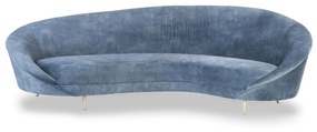Canapea albastra din stofa ✔ model YAN B | Dimensiuni: 230 x 133 x 83 cm
