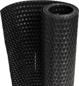 vidaXL Paravan pentru balcon, negru, 1000x100 cm, poliratan