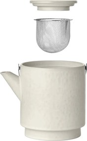 Ceainic crem cu filtru din gresie ceramică 1 l Makoto – Blomus