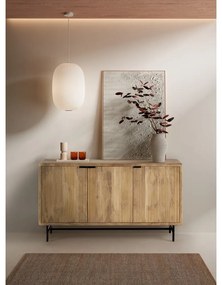 Comodă în culoare naturală din lemn de mango 150x85x40 cm Mundra – MOME