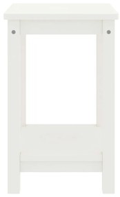 Noptiera, alb, 35 x 30 x 47 cm, lemn masiv de pin 1, Alb
