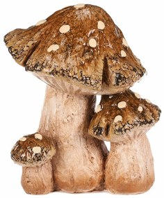 Decorațiune de toamnă Ciuperci, 13 x 10 x 14 cm,poliresină