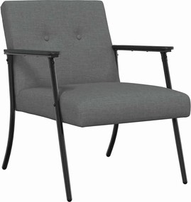 vidaXL fotoliu Gri închis 59 x 75 x 78 cm țesătură