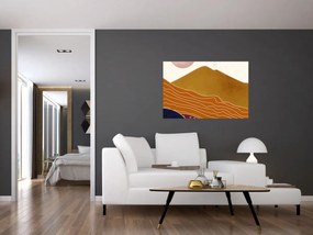 Tablou - Muntele de design Spacefrog N⁰1 (90x60 cm)