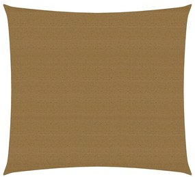 Pânză parasolar, gri taupe, 5x5 m, hdpe, 160 g/m²