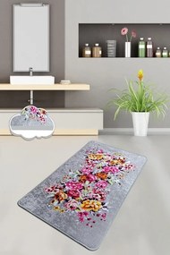 Covoras baie SOIL, 80x100 cm, forma dreptunghiulara, poliester, multic