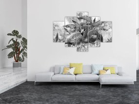 Tablou - Graffiti cu flamingo (150x105 cm)