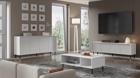 Dulap 4D 180 Sherlock (alb + Negru + Auriu). 1125112
