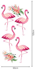 PIPPER. Autocolant de perete "Flamingos”