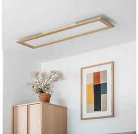 Panou LED RGBW dimabil aplicat/încastrat Eglo SALOBRENA-C LED/34W/230V maro + telecomandă