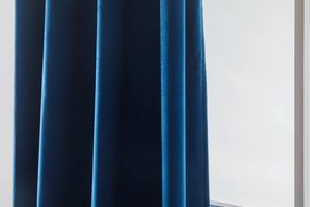 Draperie din catifea Culoare albastru regal, VELVET 140x250 cm Agatat: Rejansa