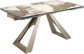 Masa extensibila deosebita design LUX Porcelain Marble 160-240cm