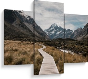 Tablou - Poteca în valea muntelui Mt. Cook (90x60 cm)