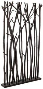 Paravan despartitor negru din lemn de Mungur, 100x18,5x180 cm, Ali Bizzotto