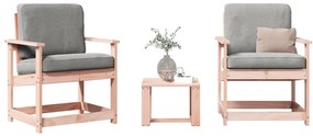 vidaXL Set mobilier de grădină, 3 piese, lemn masiv douglas