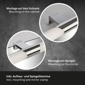 Aplică LED pentru oglindă de baie Briloner 2113-118 LED/12W/230V IP44 crom