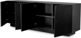 Comoda design LUX, Furnir de stejar gri carbune, Dimitrios