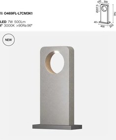 Stalp exterior LED IP65 Betone H-74cm