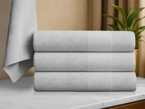 Prosop de baie CARRARA 70x140 cm gri deschis, 100% bumbac
