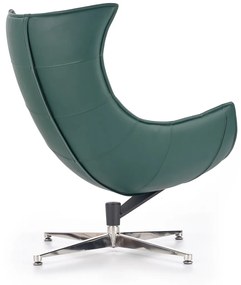 Fotoliu tapitat Luxor verde - H 96 cm