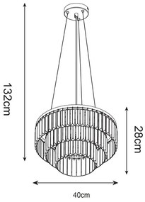 Lustra design deosebit TIFANNY P17127-4 ZL